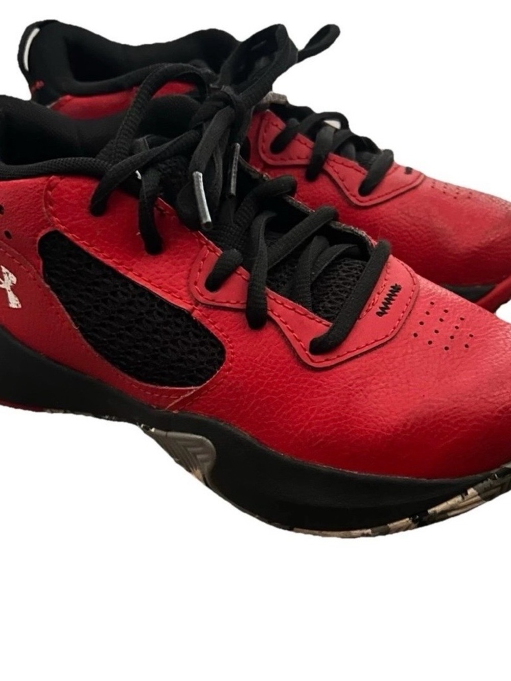 Under Armour Boys Red Basketball Sneakers Size 13.5